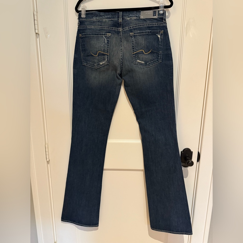 NWT 7 For All Mankind Dark Blue Boot Cut Jeans - Picture 5 of 9